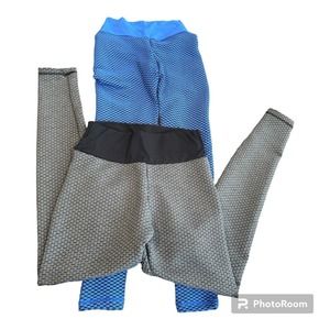 Gym Leggings Scrunch Butt Style Size Medium 2 Pairs